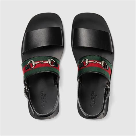 mens gucci leather sandals